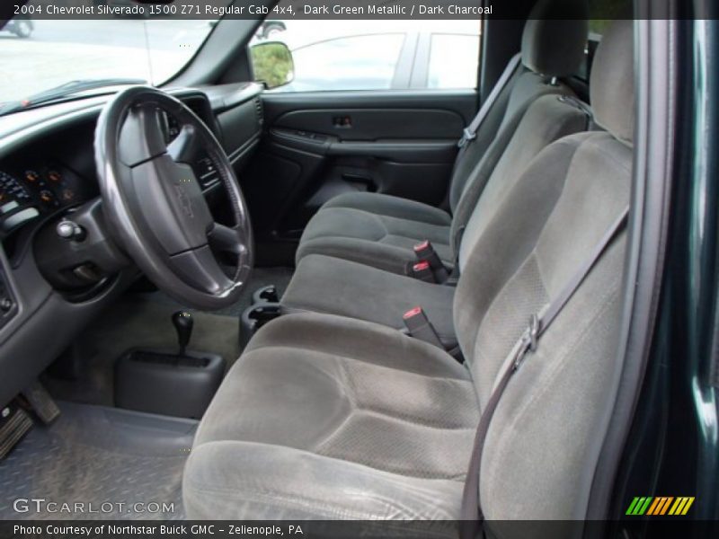 Dark Green Metallic / Dark Charcoal 2004 Chevrolet Silverado 1500 Z71 Regular Cab 4x4