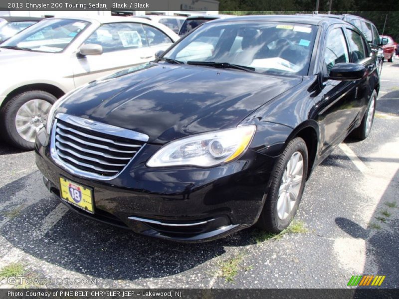Black / Black 2013 Chrysler 200 Touring Sedan