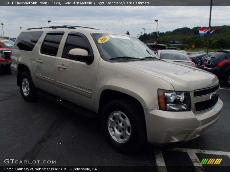 Gold Mist Metallic / Light Cashmere/Dark Cashmere 2011 Chevrolet Suburban LT 4x4