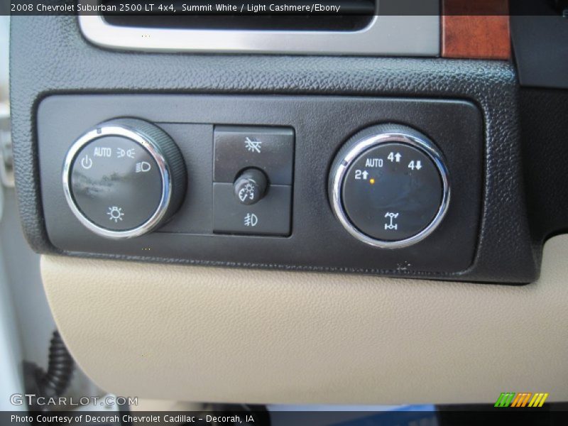 Controls of 2008 Suburban 2500 LT 4x4