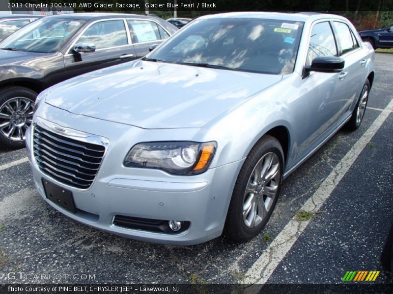 Glacier Blue Pearl / Black 2013 Chrysler 300 S V8 AWD Glacier Package