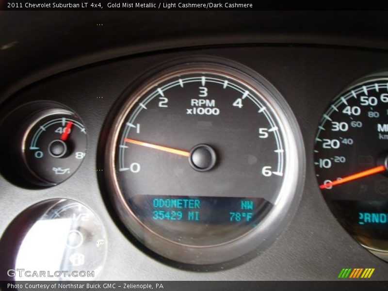 Gold Mist Metallic / Light Cashmere/Dark Cashmere 2011 Chevrolet Suburban LT 4x4