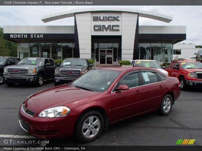 Red Jewel Tintcoat / Ebony Black 2008 Chevrolet Impala LT