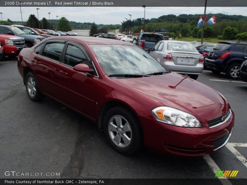 Red Jewel Tintcoat / Ebony Black 2008 Chevrolet Impala LT