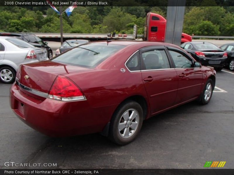 Red Jewel Tintcoat / Ebony Black 2008 Chevrolet Impala LT