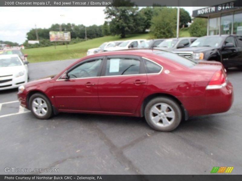 Red Jewel Tintcoat / Ebony Black 2008 Chevrolet Impala LT