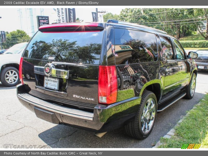 Black Raven / Ebony/Ebony 2009 Cadillac Escalade ESV AWD