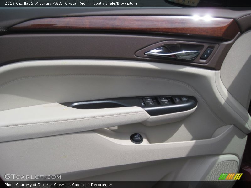 Crystal Red Tintcoat / Shale/Brownstone 2013 Cadillac SRX Luxury AWD