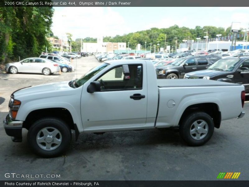 Olympic White / Dark Pewter 2006 GMC Canyon SL Regular Cab 4x4