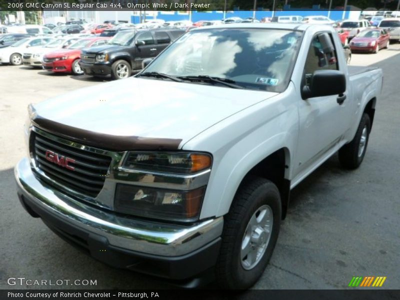 Olympic White / Dark Pewter 2006 GMC Canyon SL Regular Cab 4x4