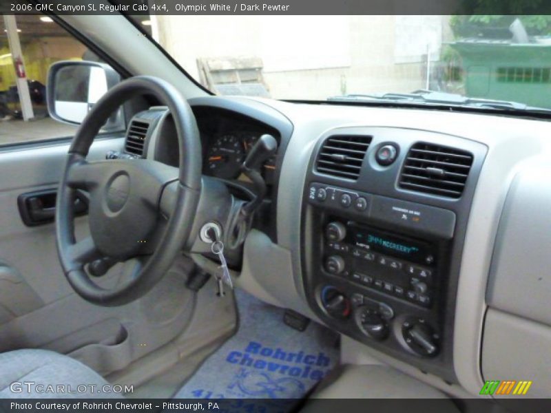 Olympic White / Dark Pewter 2006 GMC Canyon SL Regular Cab 4x4