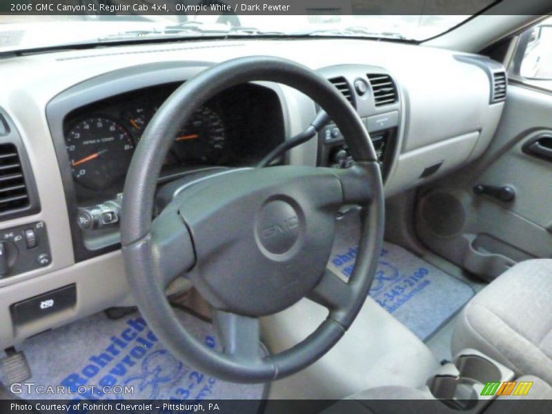 Olympic White / Dark Pewter 2006 GMC Canyon SL Regular Cab 4x4
