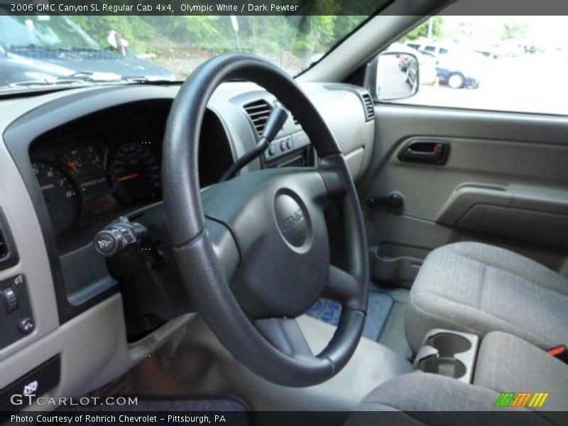 Olympic White / Dark Pewter 2006 GMC Canyon SL Regular Cab 4x4