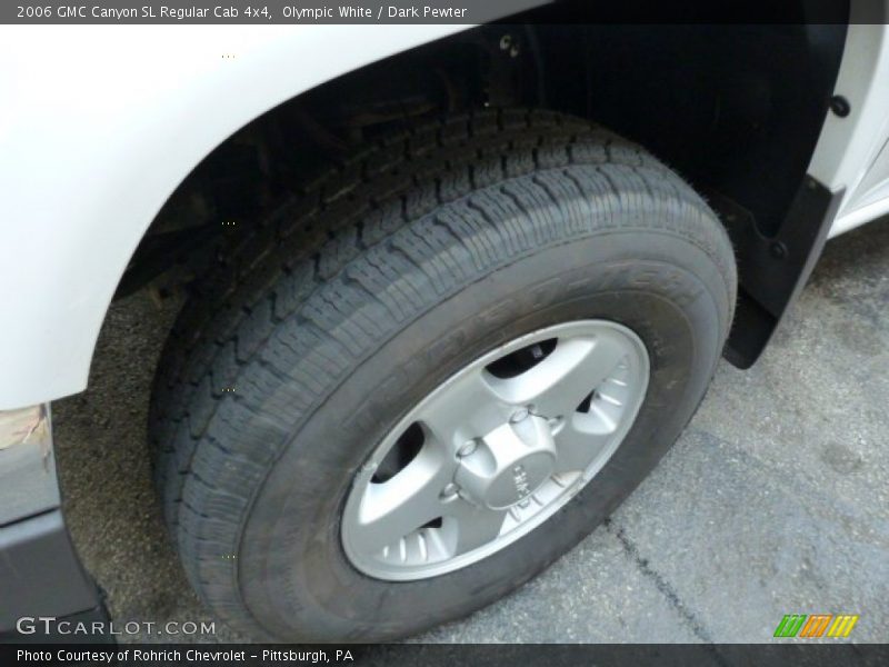 Olympic White / Dark Pewter 2006 GMC Canyon SL Regular Cab 4x4