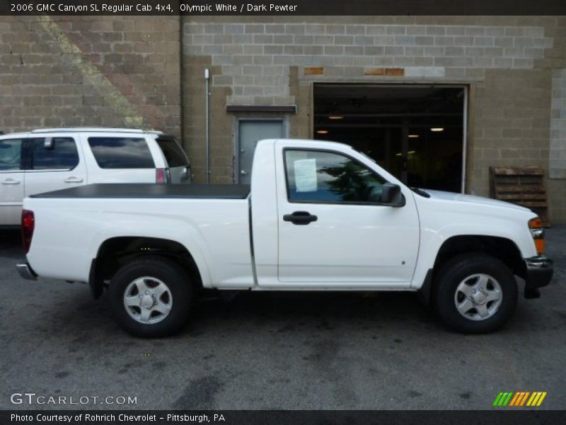 Olympic White / Dark Pewter 2006 GMC Canyon SL Regular Cab 4x4