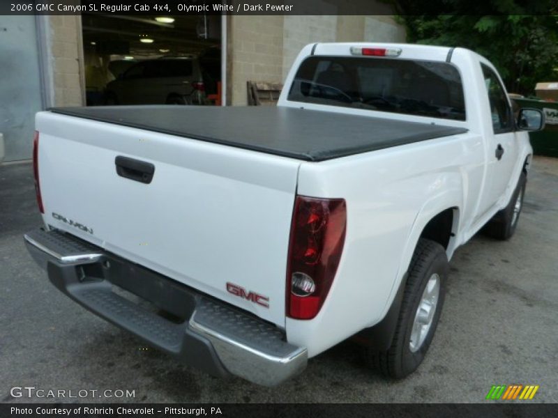 Olympic White / Dark Pewter 2006 GMC Canyon SL Regular Cab 4x4