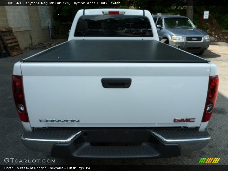 Olympic White / Dark Pewter 2006 GMC Canyon SL Regular Cab 4x4