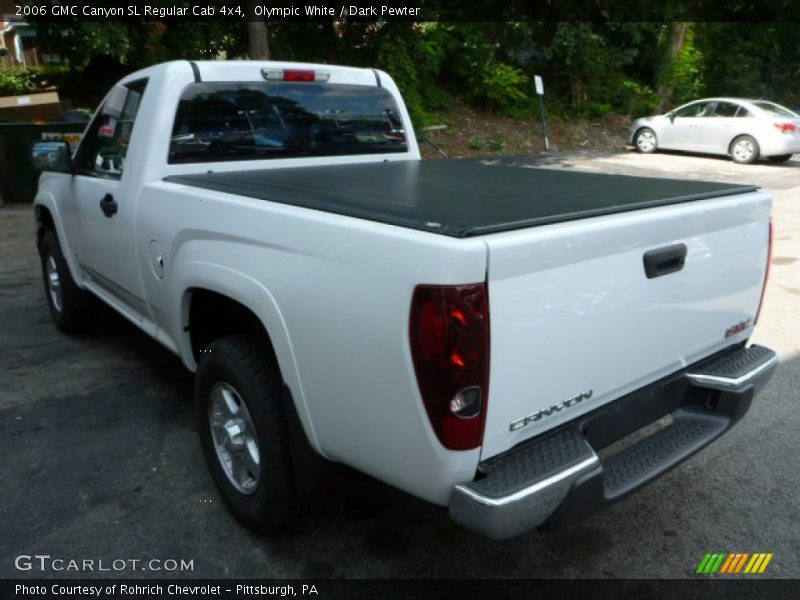 Olympic White / Dark Pewter 2006 GMC Canyon SL Regular Cab 4x4