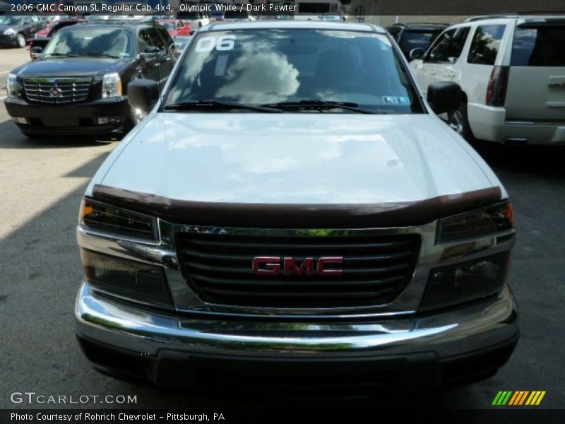 Olympic White / Dark Pewter 2006 GMC Canyon SL Regular Cab 4x4
