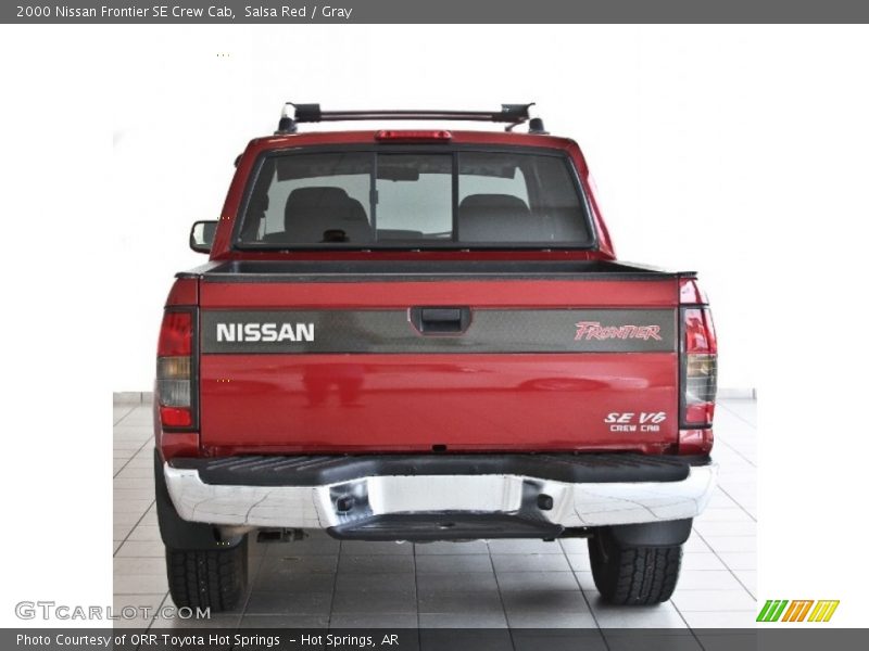 Salsa Red / Gray 2000 Nissan Frontier SE Crew Cab