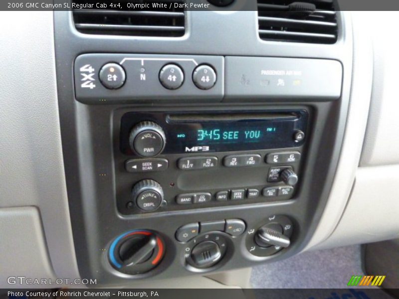 Olympic White / Dark Pewter 2006 GMC Canyon SL Regular Cab 4x4