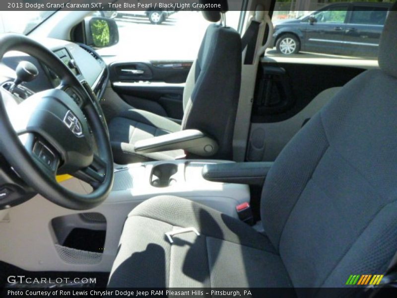 True Blue Pearl / Black/Light Graystone 2013 Dodge Grand Caravan SXT