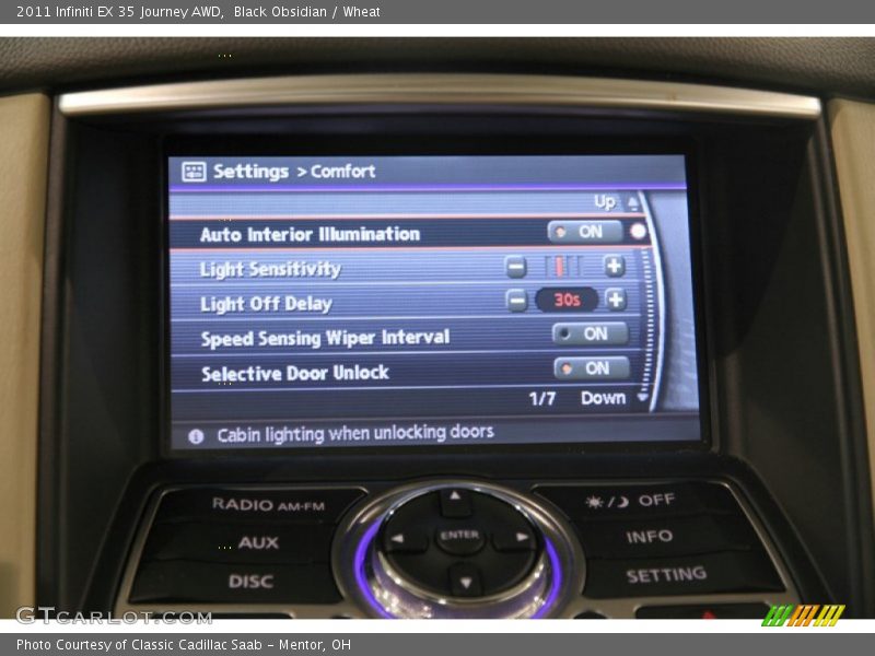 Black Obsidian / Wheat 2011 Infiniti EX 35 Journey AWD