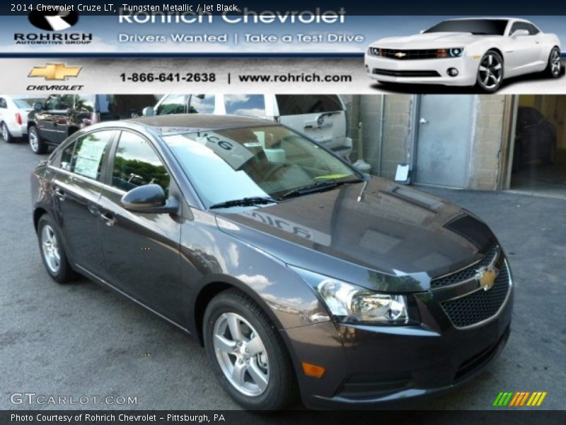 Tungsten Metallic / Jet Black 2014 Chevrolet Cruze LT