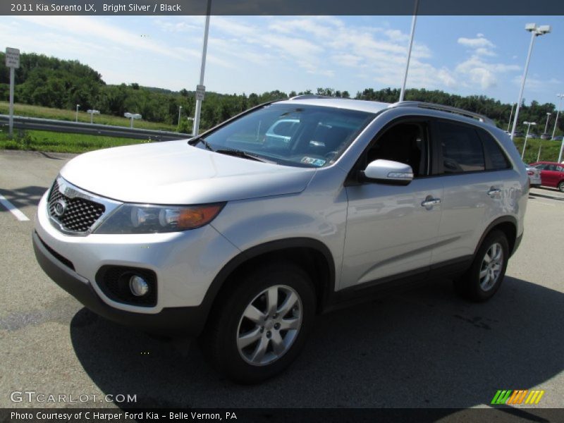 Bright Silver / Black 2011 Kia Sorento LX