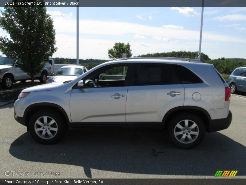 Bright Silver / Black 2011 Kia Sorento LX