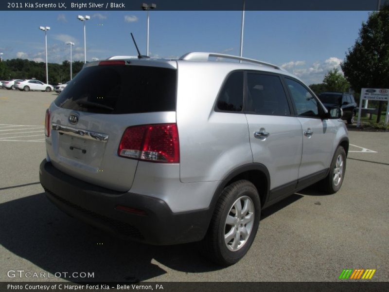 Bright Silver / Black 2011 Kia Sorento LX