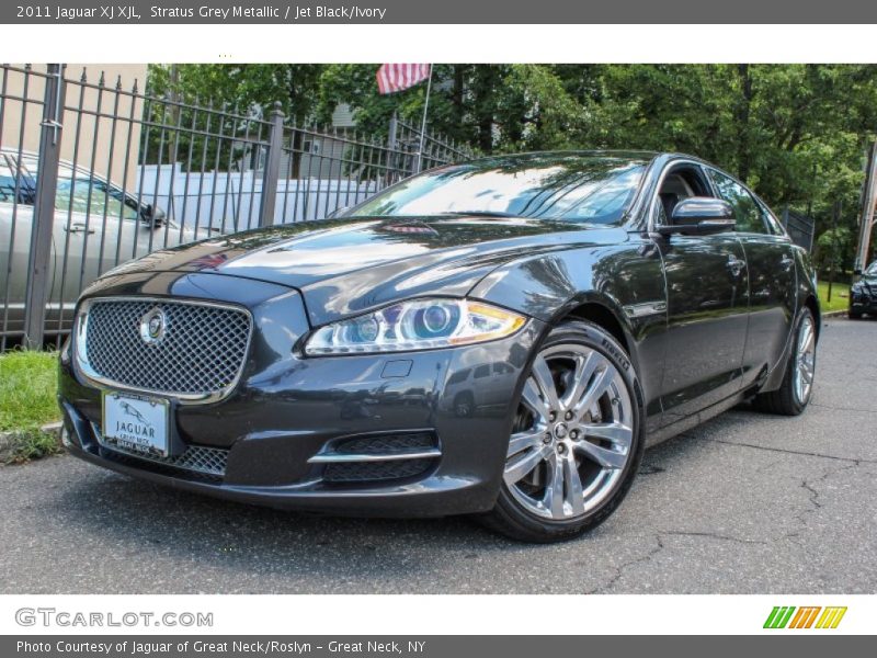 Stratus Grey Metallic / Jet Black/Ivory 2011 Jaguar XJ XJL