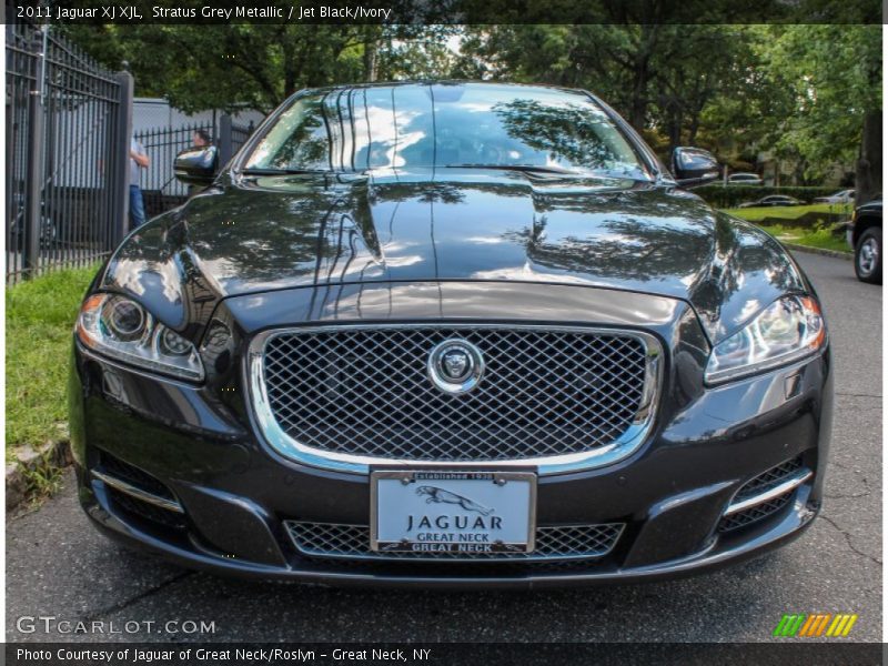 Stratus Grey Metallic / Jet Black/Ivory 2011 Jaguar XJ XJL