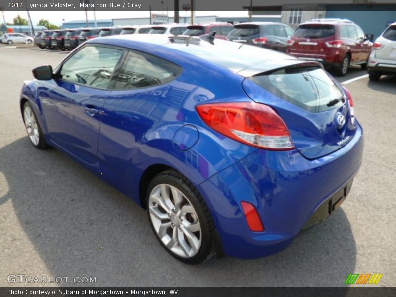 Marathon Blue / Gray 2012 Hyundai Veloster