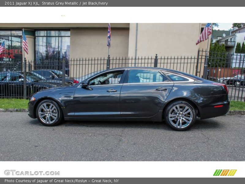 Stratus Grey Metallic / Jet Black/Ivory 2011 Jaguar XJ XJL