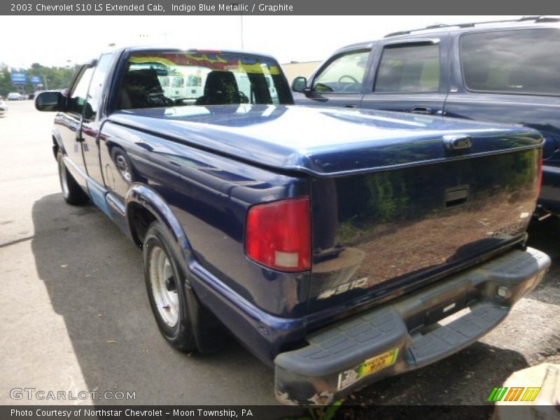 Indigo Blue Metallic / Graphite 2003 Chevrolet S10 LS Extended Cab