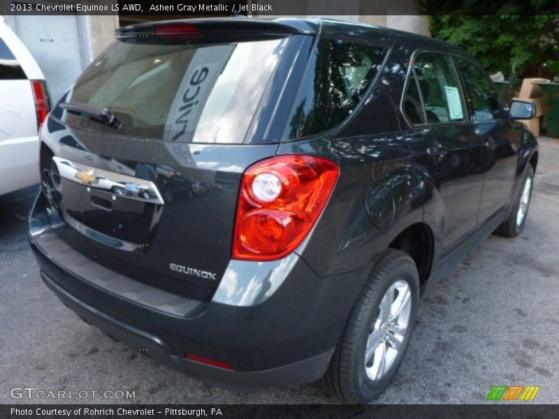 Ashen Gray Metallic / Jet Black 2013 Chevrolet Equinox LS AWD