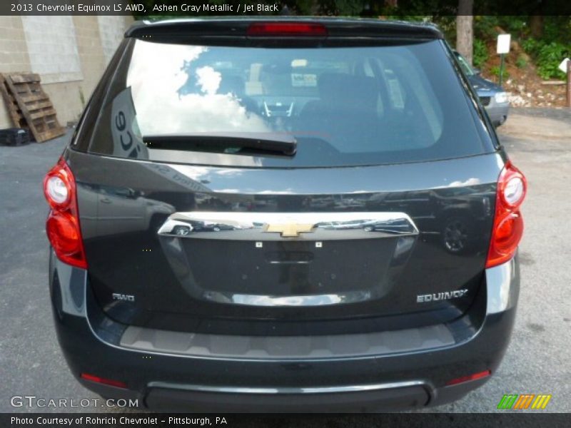 Ashen Gray Metallic / Jet Black 2013 Chevrolet Equinox LS AWD