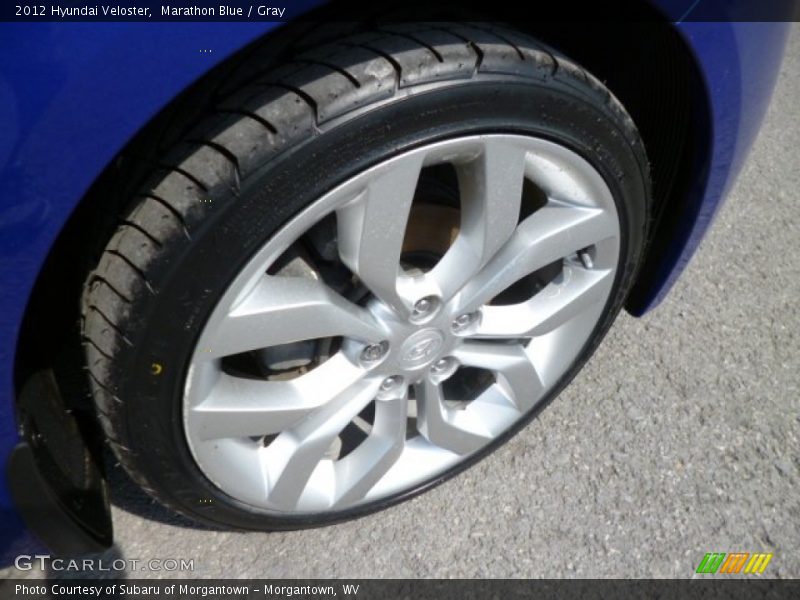 Marathon Blue / Gray 2012 Hyundai Veloster