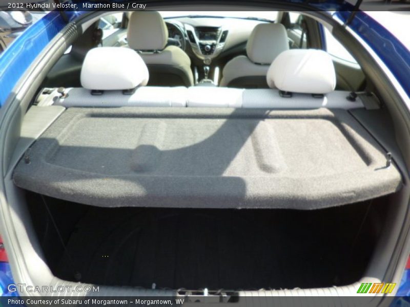 Marathon Blue / Gray 2012 Hyundai Veloster