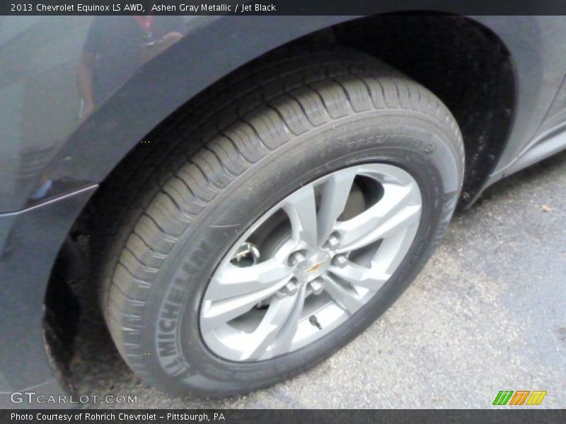 Ashen Gray Metallic / Jet Black 2013 Chevrolet Equinox LS AWD