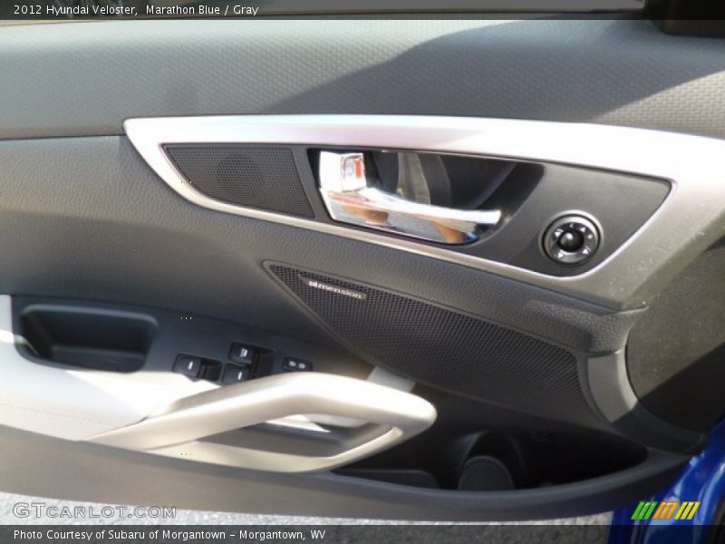 Marathon Blue / Gray 2012 Hyundai Veloster