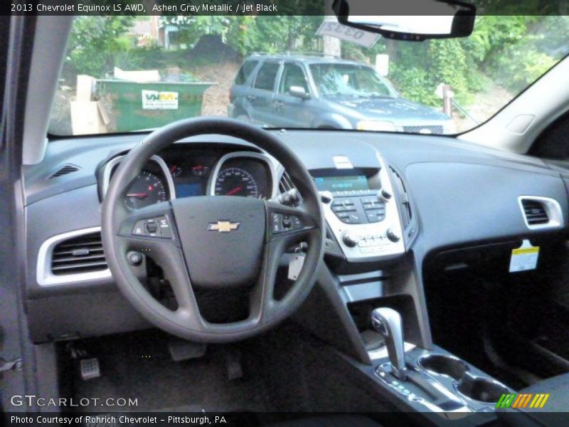 Ashen Gray Metallic / Jet Black 2013 Chevrolet Equinox LS AWD