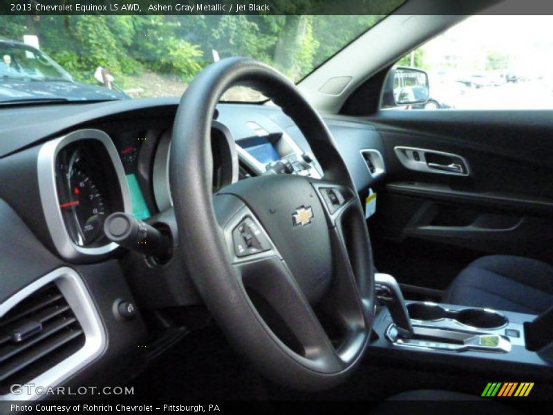 Ashen Gray Metallic / Jet Black 2013 Chevrolet Equinox LS AWD