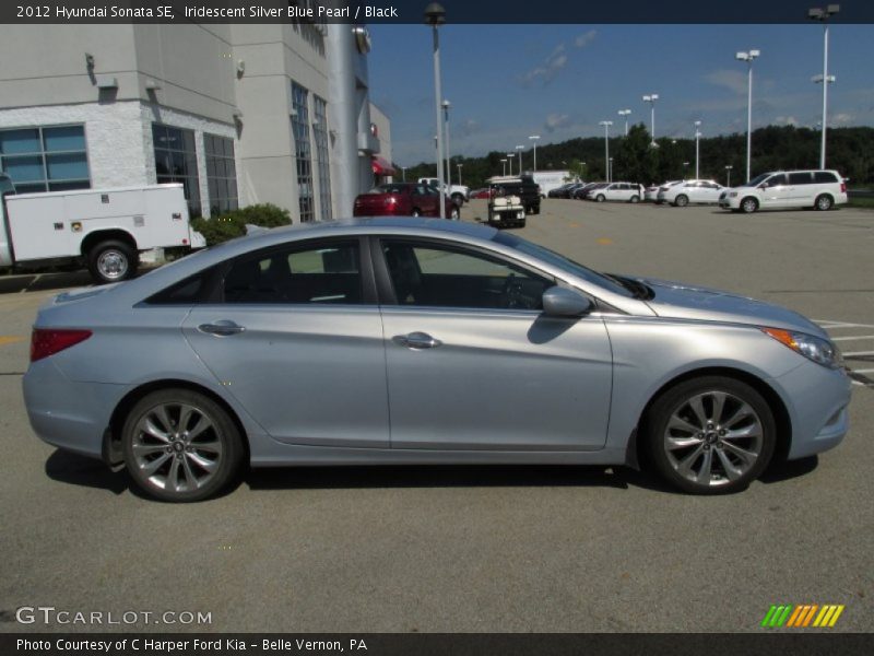 Iridescent Silver Blue Pearl / Black 2012 Hyundai Sonata SE