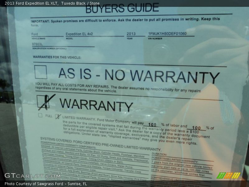 Tuxedo Black / Stone 2013 Ford Expedition EL XLT