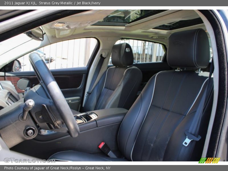 Stratus Grey Metallic / Jet Black/Ivory 2011 Jaguar XJ XJL
