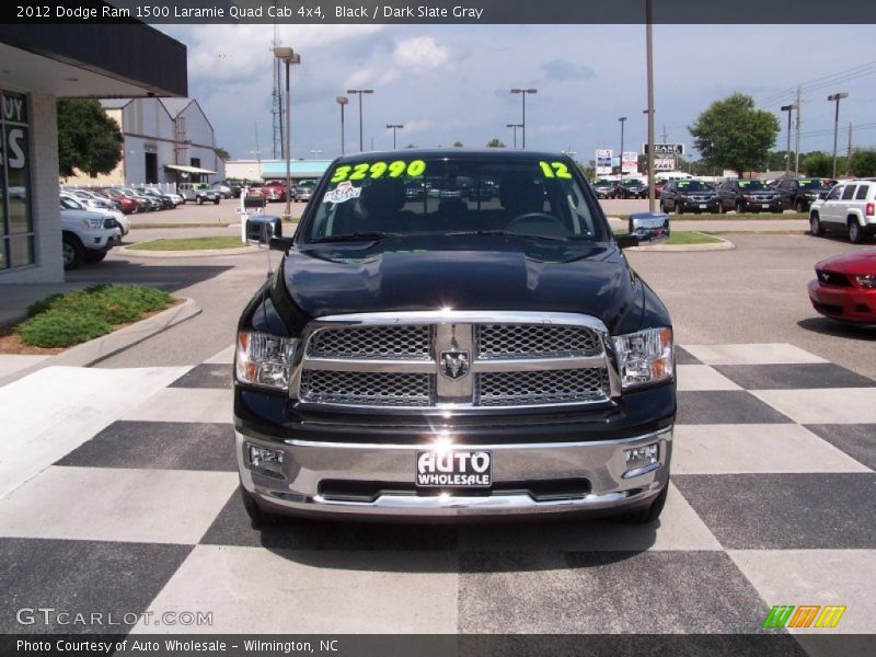 Black / Dark Slate Gray 2012 Dodge Ram 1500 Laramie Quad Cab 4x4