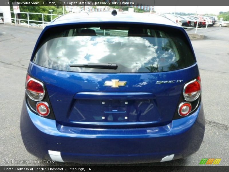 Blue Topaz Metallic / Jet Black/Dark Titanium 2013 Chevrolet Sonic LT Hatch
