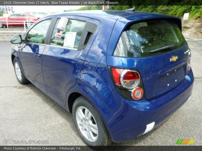 Blue Topaz Metallic / Jet Black/Dark Titanium 2013 Chevrolet Sonic LT Hatch